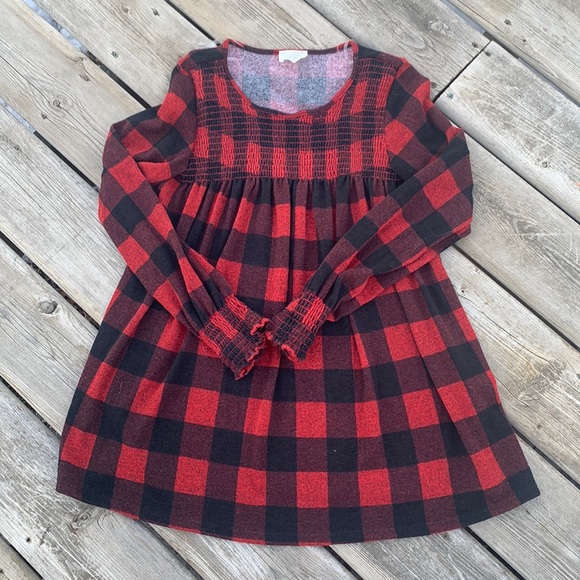 143 Story by Line Up Black/Red Plaid Top small - Picture 6 of 7